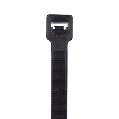 Panduit Cable Tie, 5 in L, 1 in Max Bundle Dia., Black, Nylon 6/6, 50 lb Strength, 1000 PK PRT1S-M0